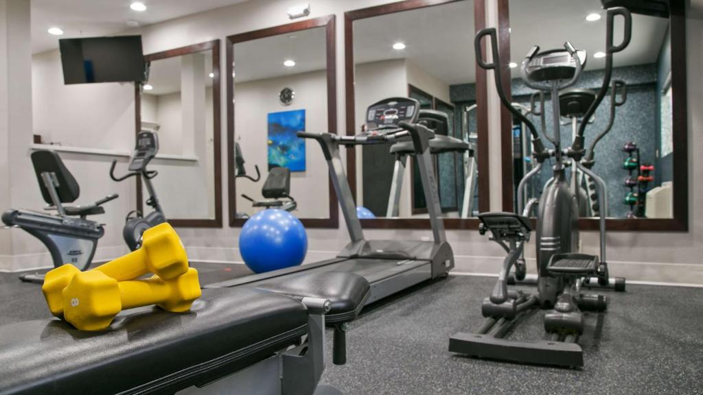 Fitness centrum a/nebo fitness zařízení v ubytování Best Western Plus Houston Atascocita Inn & Suites
