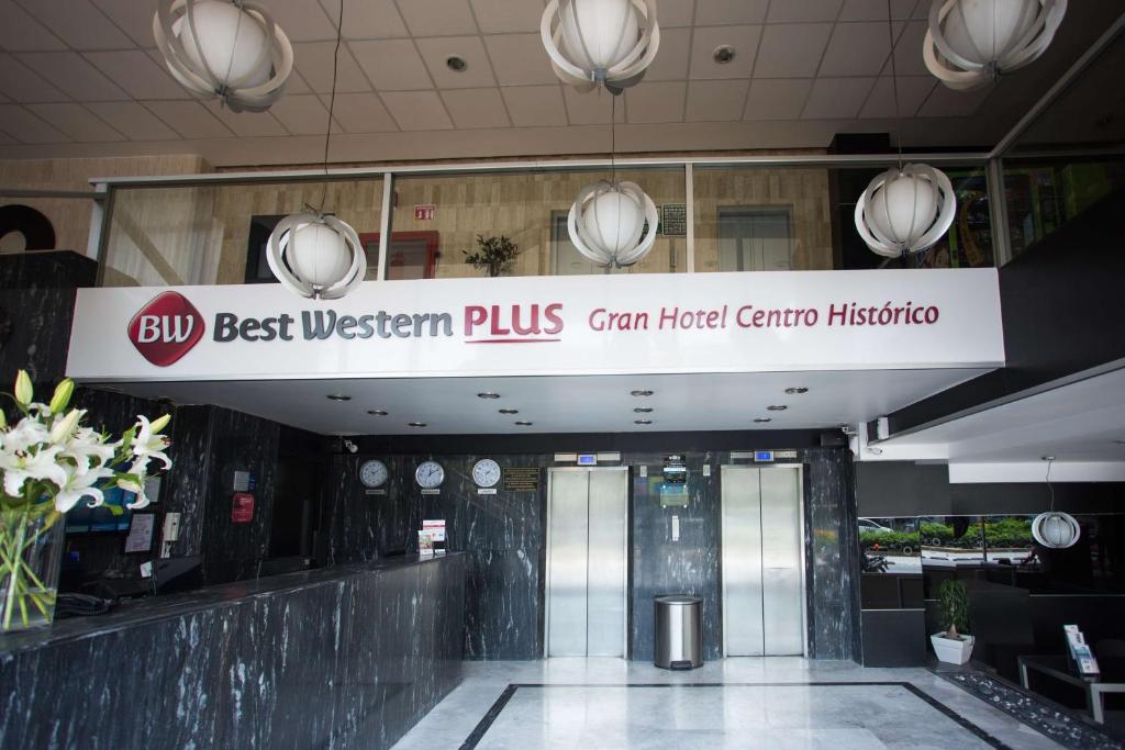 Certifikát, hodnocení, plakát nebo jiný dokument vystavený v ubytování Best Western Plus Gran Hotel Centro Historico