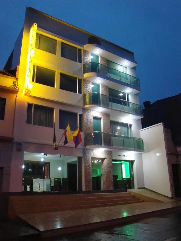 Budova, kde se aparthotel nachází