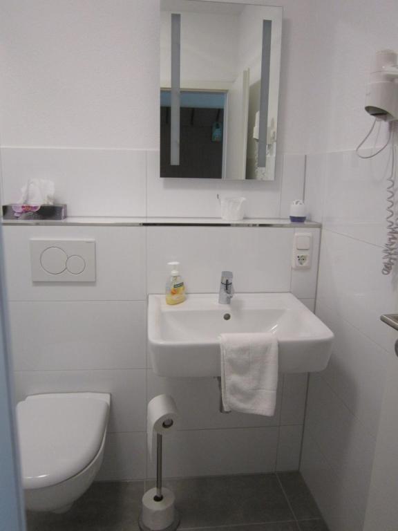 Koupelna v ubytování Hotel Princess