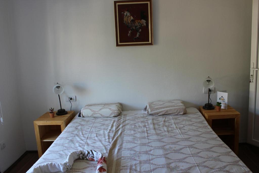 Postel nebo postele na pokoji v ubytování Guesthouse Edelnice