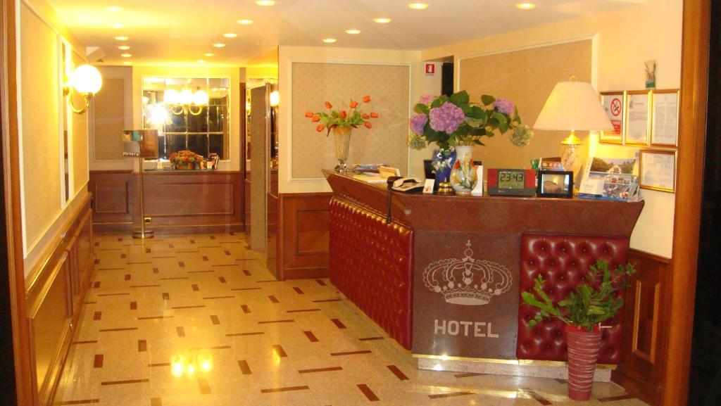Vstupní hala nebo recepce v ubytování Albergo Corona