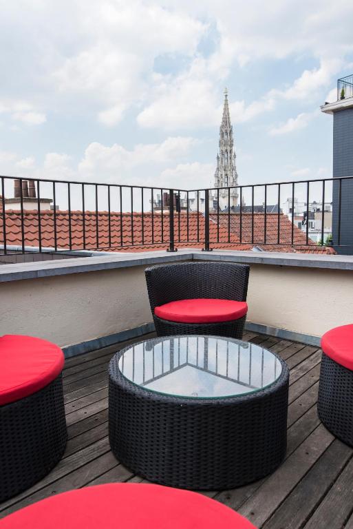 Balkón nebo terasa v ubytování Hotel Le Dixseptième