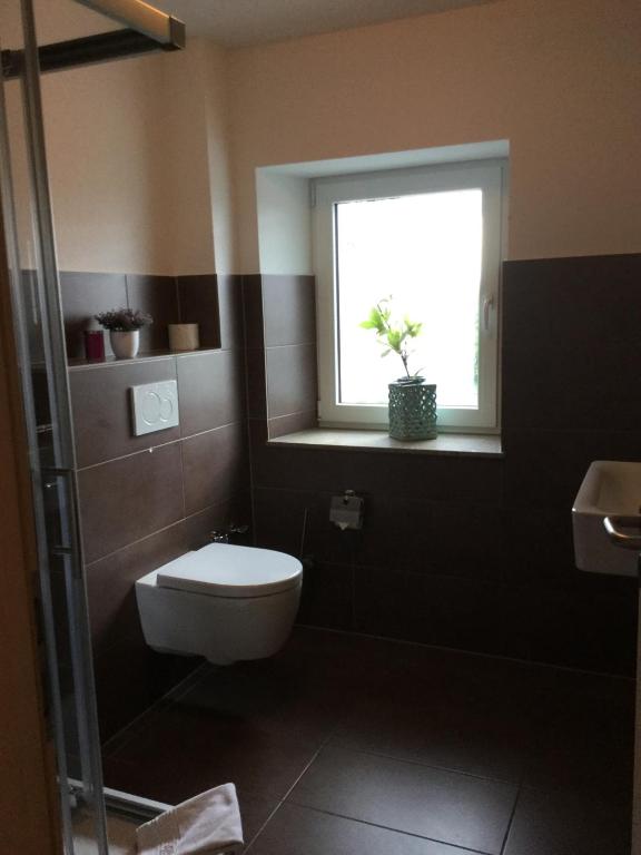 Koupelna v ubytování Hotel Zum Alten Schlagbaum