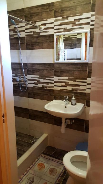 Koupelna v ubytování Apartman Edit