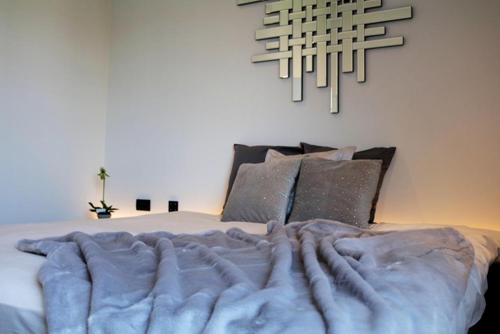 Postel nebo postele na pokoji v ubytování B&B For 2-Wellness For 2