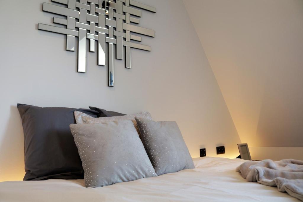 Postel nebo postele na pokoji v ubytování B&B For 2-Wellness For 2