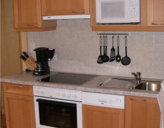 Kuchyň nebo kuchyňský kout v ubytování Apartment Schullehrer