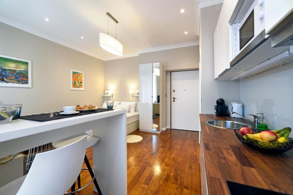 Kuchyňa alebo kuchynka v ubytovaní Markiz Luxury Apartments