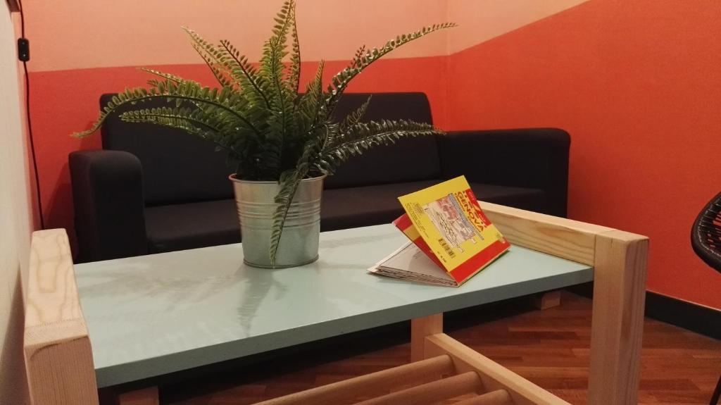 Posezení v ubytování OStellin Genova Hostel
