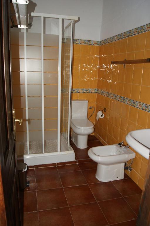 Koupelna v ubytování Don Baldomero Hotel Rural
