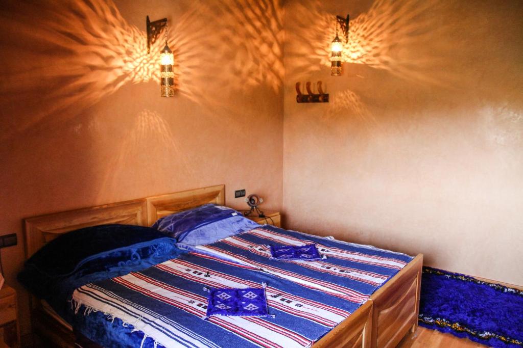 Postel nebo postele na pokoji v ubytování La pommeraie d'Ifrane