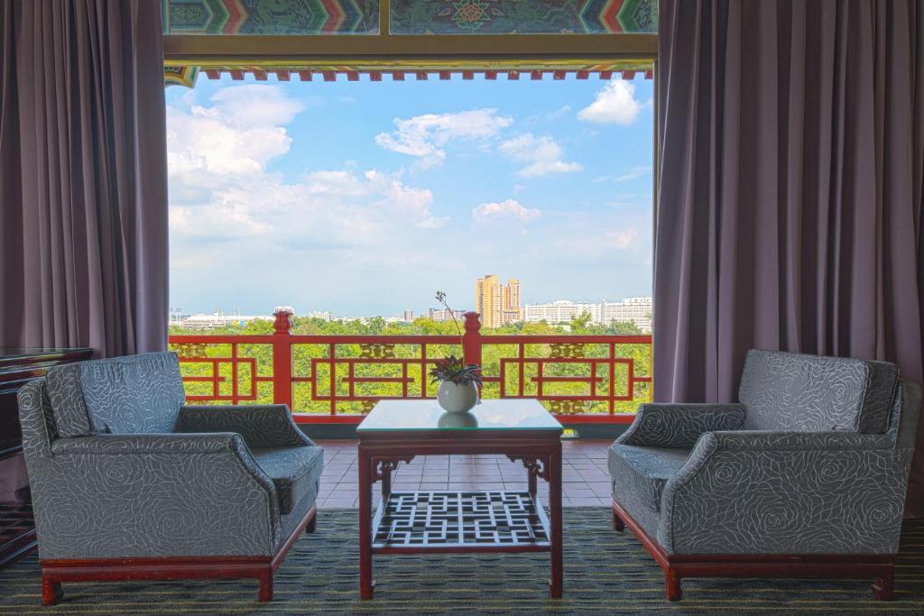 Balkón nebo terasa v ubytování The Grand Hotel Kaohsiung