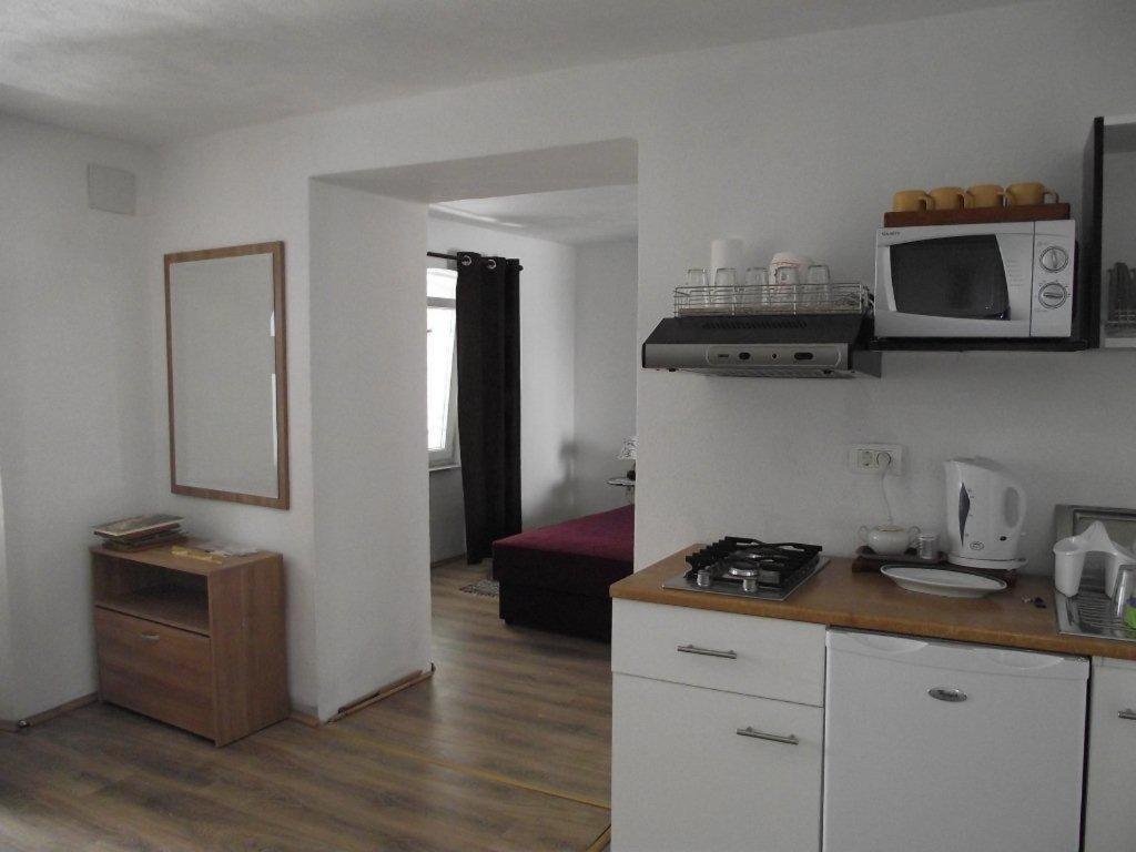 Cuisine ou kitchenette dans l'établissement Apartments Dobrinj