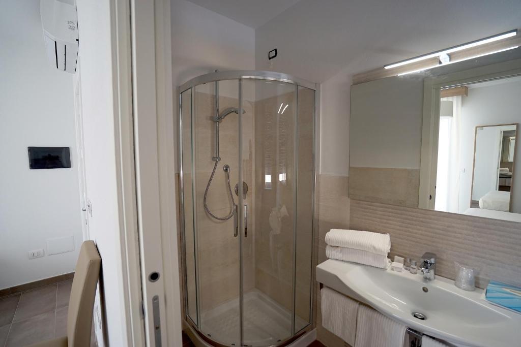 Koupelna v ubytování Rooms Angedras