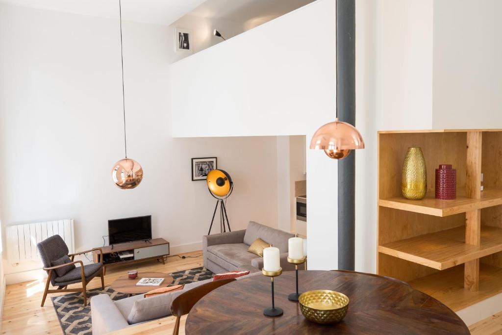 TV a/nebo společenská místnost v ubytování FLH Santa Catarina Modern Place