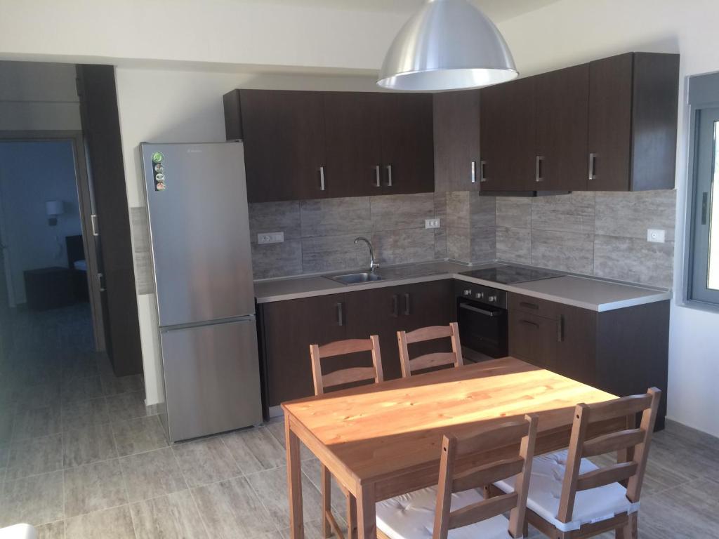 Kuchyň nebo kuchyňský kout v ubytování Melita Apartment Seaside