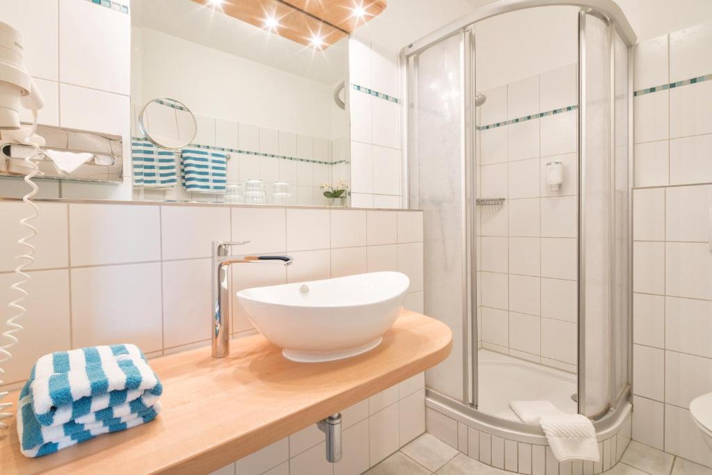 Koupelna v ubytování Flair Hotel Rieckmann