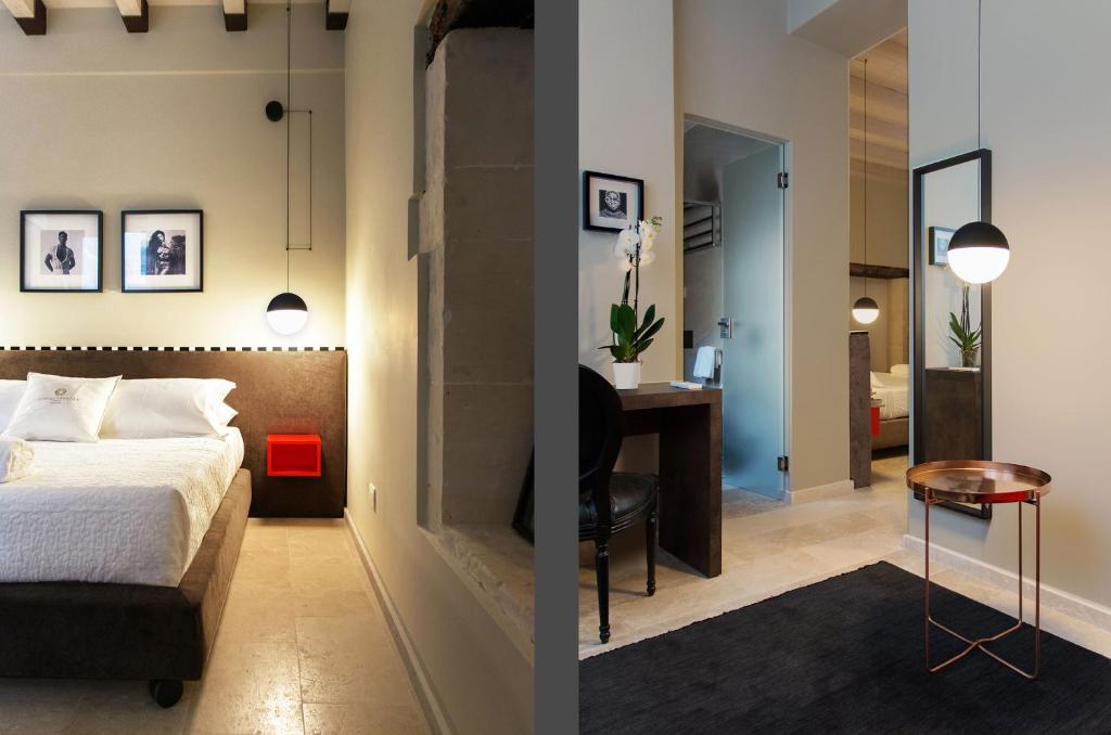 Postel nebo postele na pokoji v ubytování CinqueSuites Ortigia