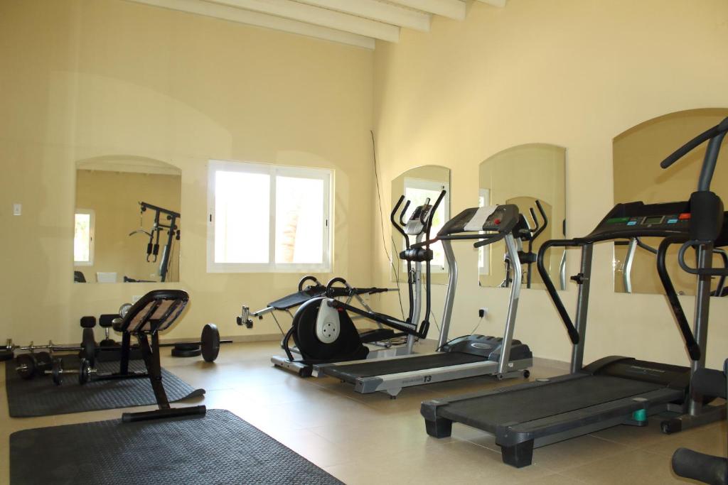 Fitness centrum a/nebo fitness zařízení v ubytování Juanedu Suites