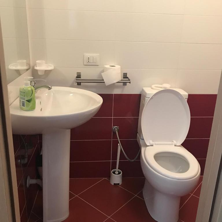 Koupelna v ubytování Arianiti Guesthouse