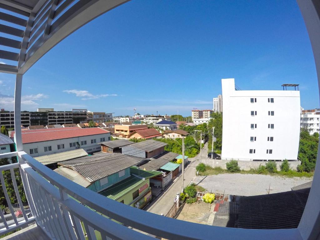 Budova, kde se aparthotel nachází