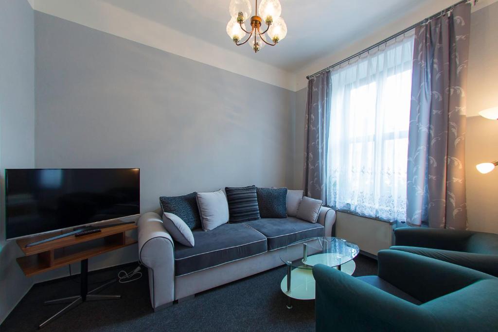 Posezení v ubytování Hotel Soudek