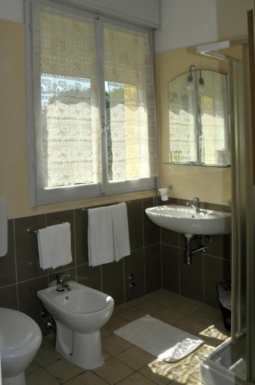 Koupelna v ubytování Hotel Levante