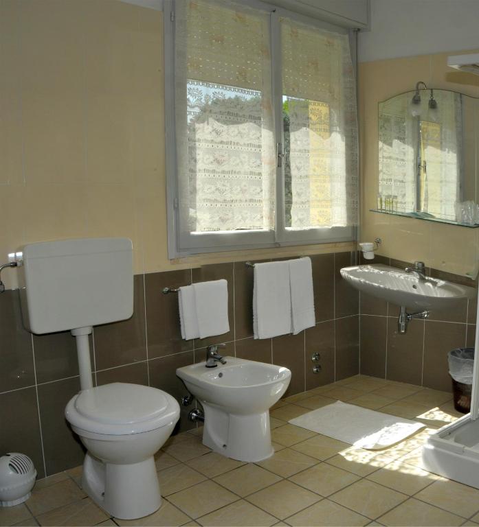 Koupelna v ubytování Hotel Levante