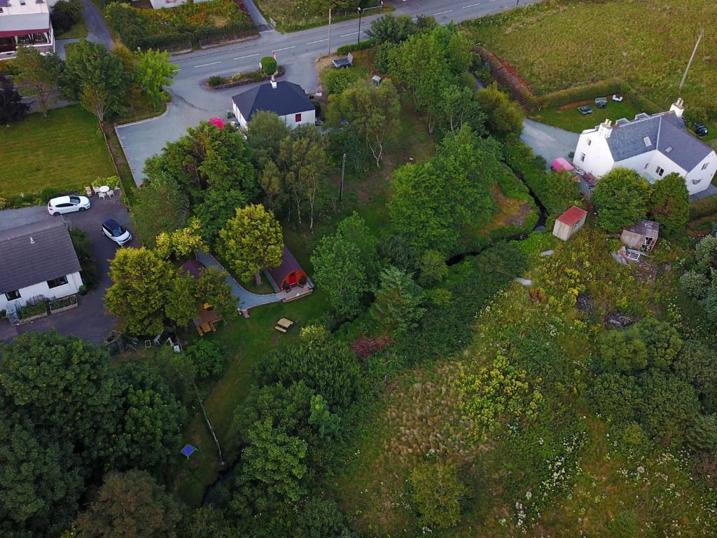 Letecký snímek ubytování Dunvegan Camping Pods