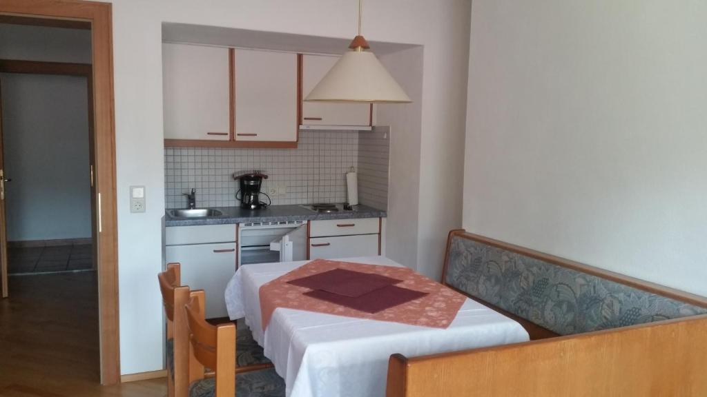Kuchyň nebo kuchyňský kout v ubytování Landhaus Aggenstein