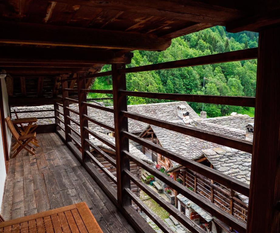 Balkón nebo terasa v ubytování Albergo Montagna Di Luce