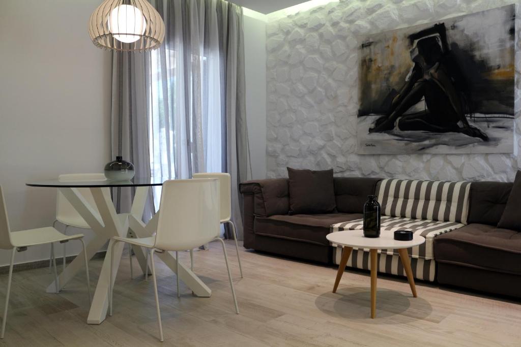 Posezení v ubytování Elegant Apartments