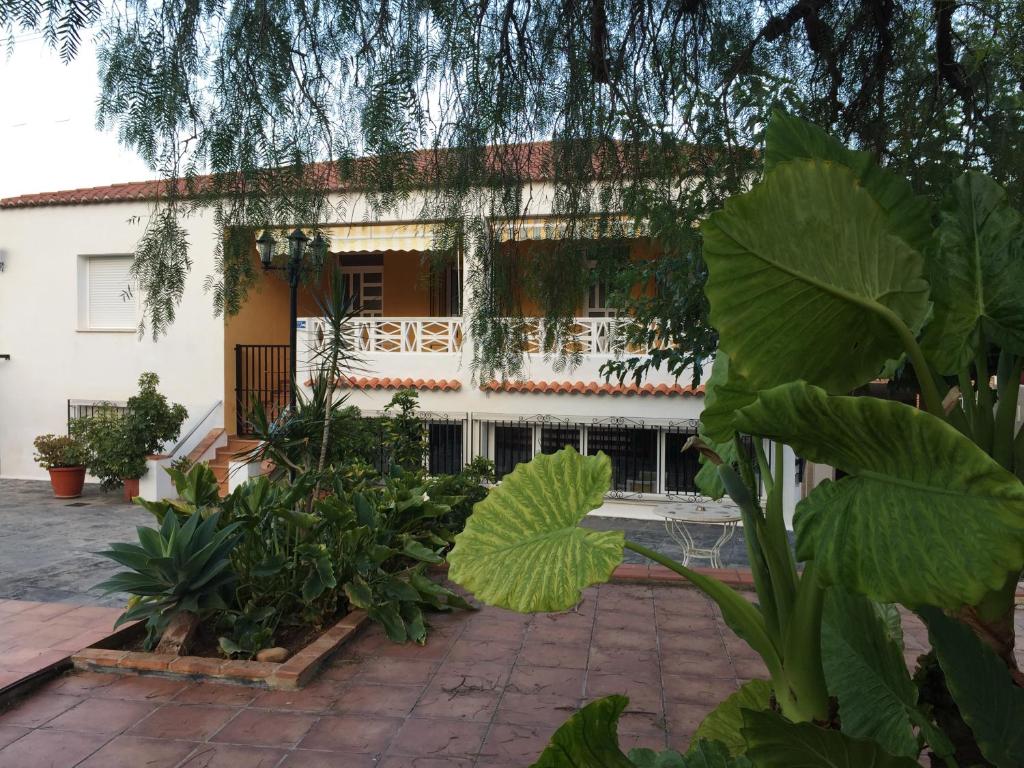 a house with a lot of plants in front of it at Moya, relax en la Calderona in Gilet