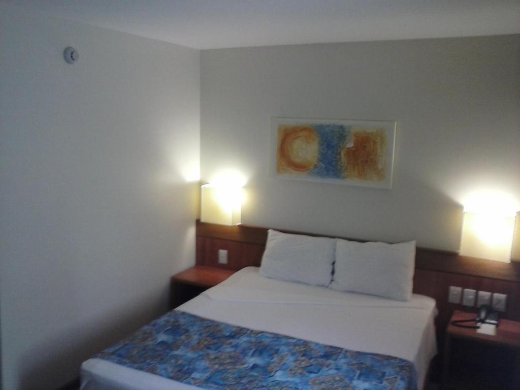 Cama ou camas em um quarto em Hotel Dan Inn Mar Piedade - Grande Recife By Nacional Inn