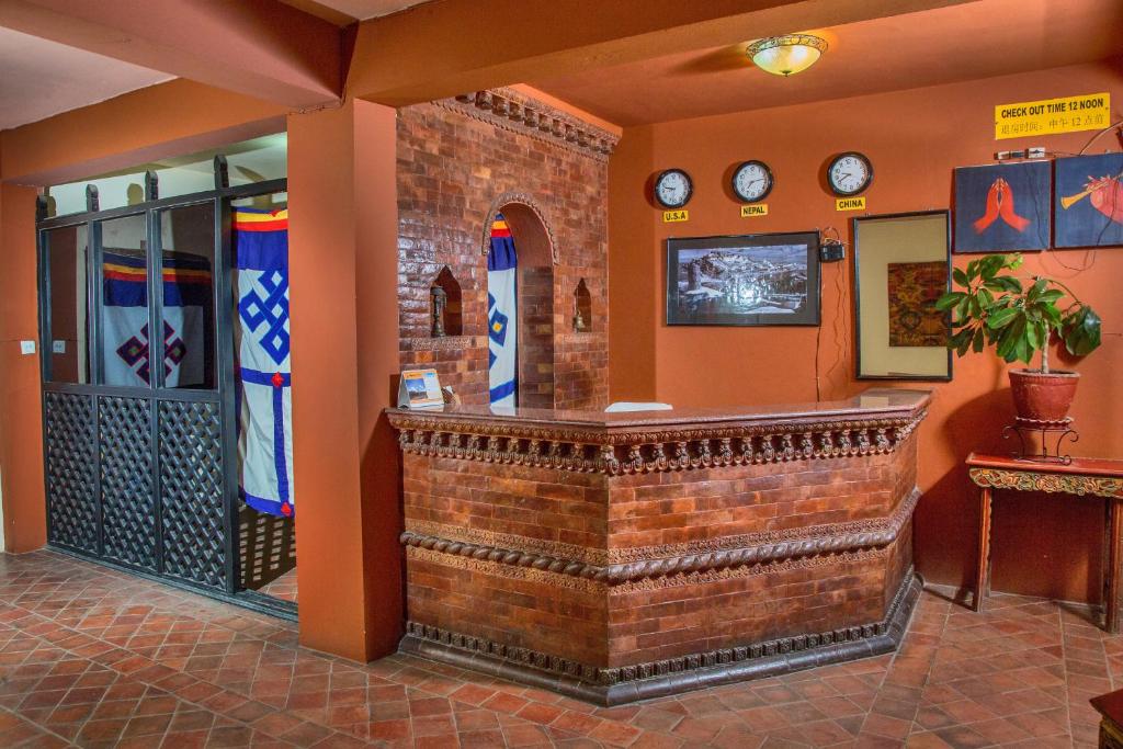 TV a/nebo společenská místnost v ubytování Hotel Namtso