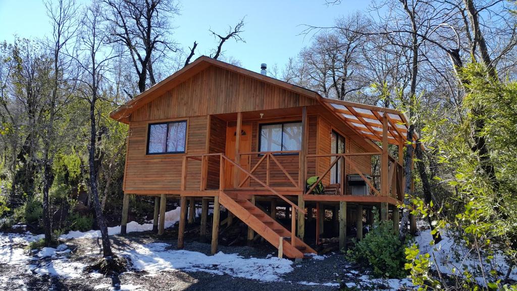 El edificio en el que está la casa de vacaciones