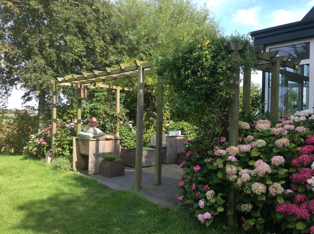 Zahrada ubytování B&B Landleven