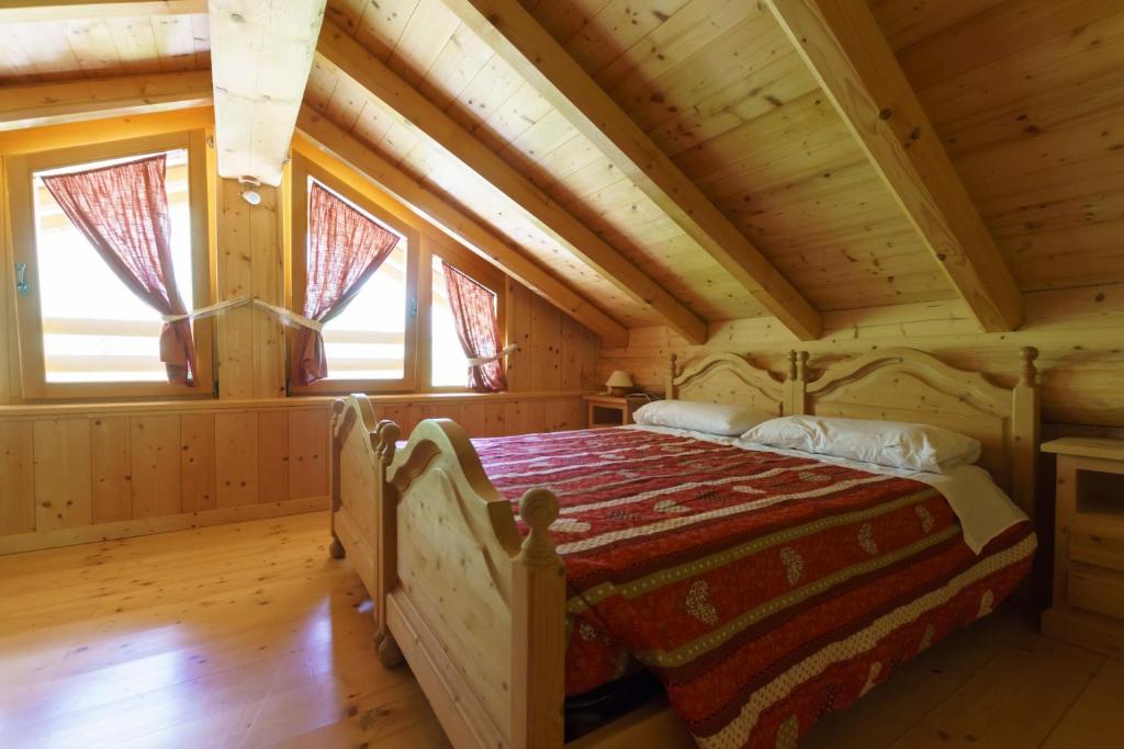 Postel nebo postele na pokoji v ubytování Agritur Manoncin