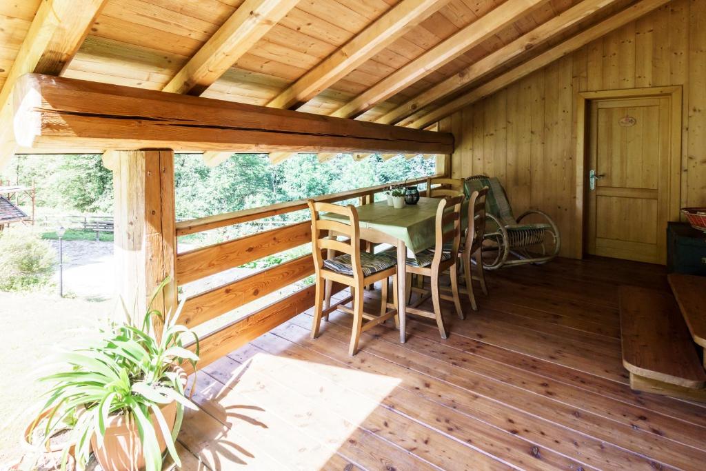 Balkón nebo terasa v ubytování Agritur Manoncin