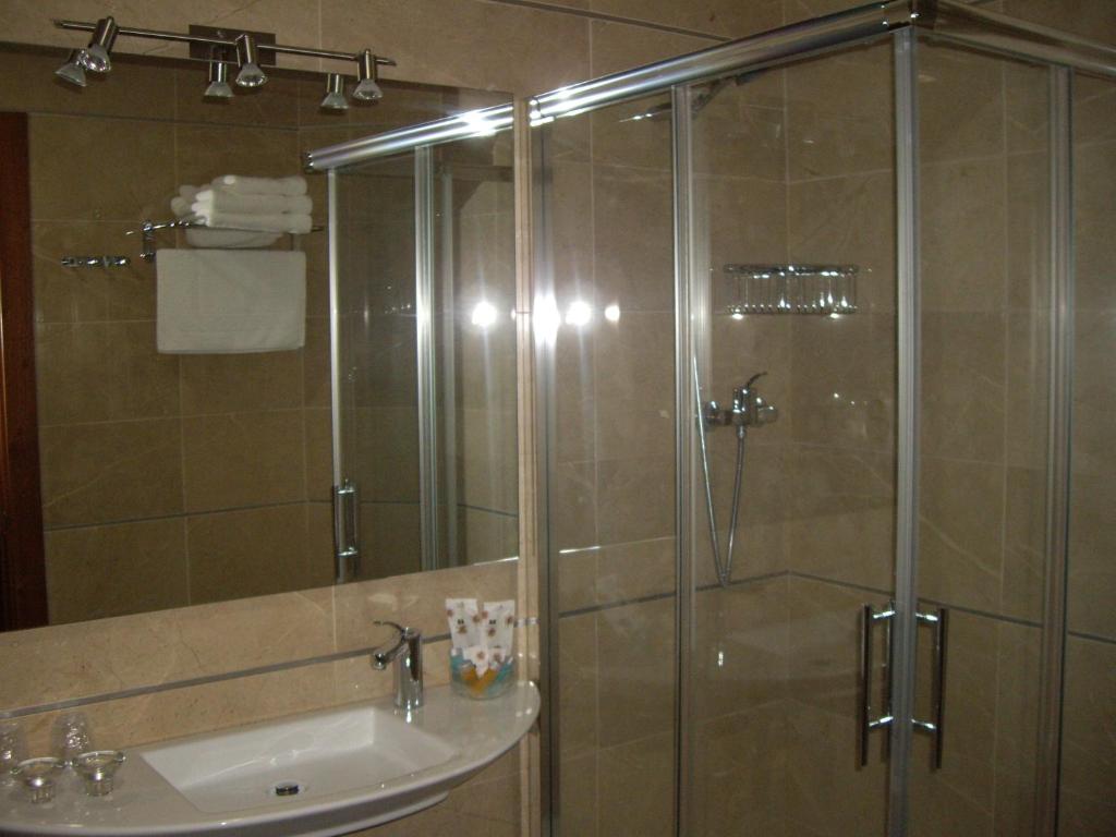 Koupelna v ubytování Hotel San Sebastián Hospedería