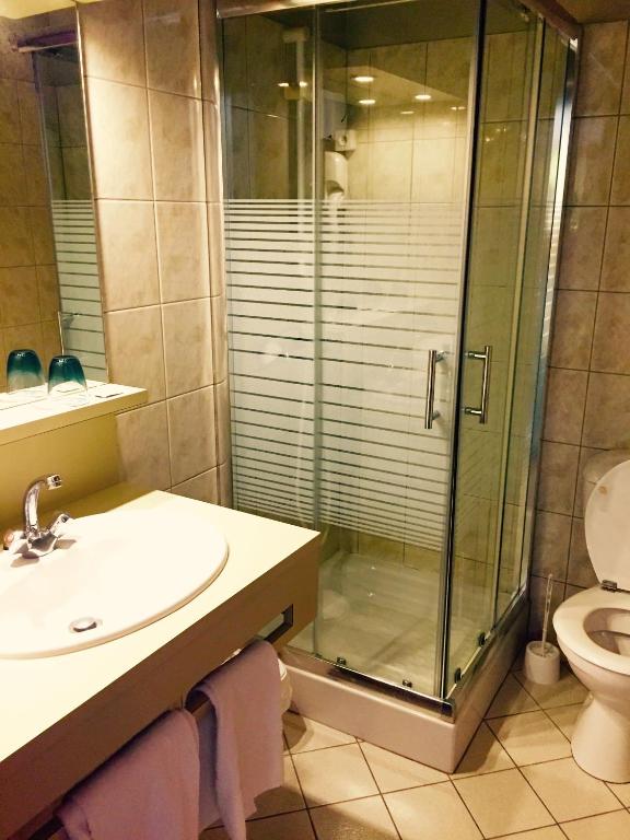 Koupelna v ubytování Hotel et Spa du Scharrach