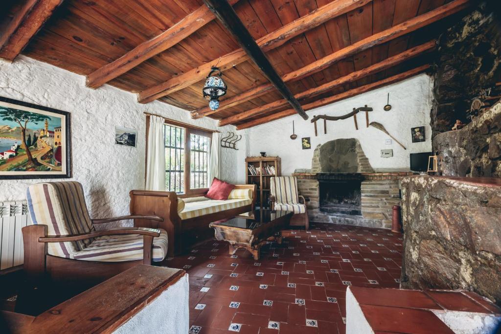 Posezení v ubytování Casas Cueva Tio Tobas Guadix