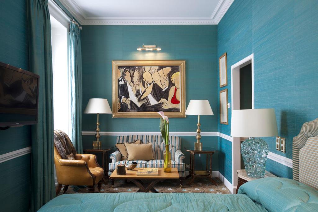 Posezení v ubytování Hotel d'Angleterre