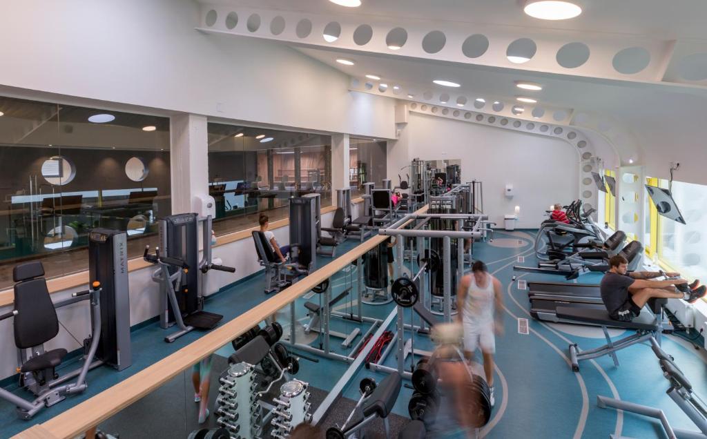 Fitness centrum a/nebo fitness zařízení v ubytování Spa Tervis
