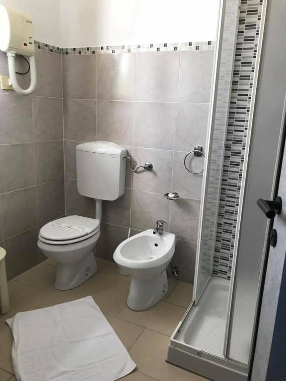 Koupelna v ubytování Hotel Ebe