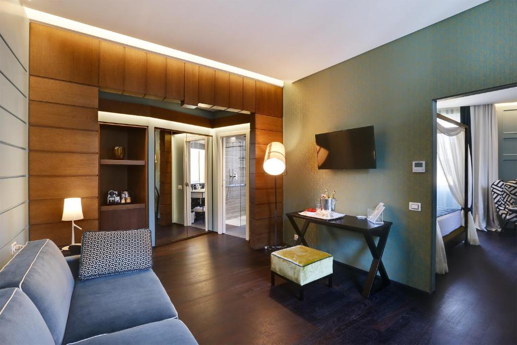 Area soggiorno di Stendhal Luxury Suites