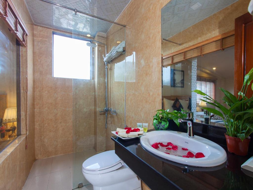 Phòng tắm tại Sapa Centre Hotel