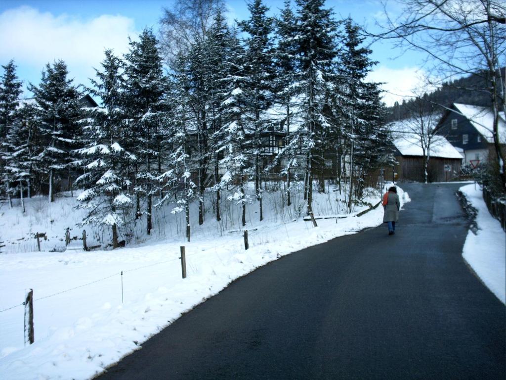 Gasthof Haus Hubertus v zimě