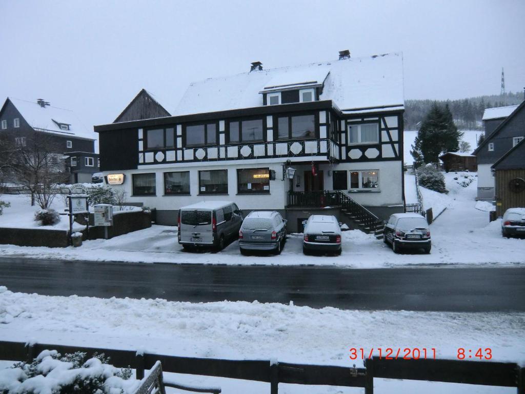 Gasthof Haus Hubertus v zimě